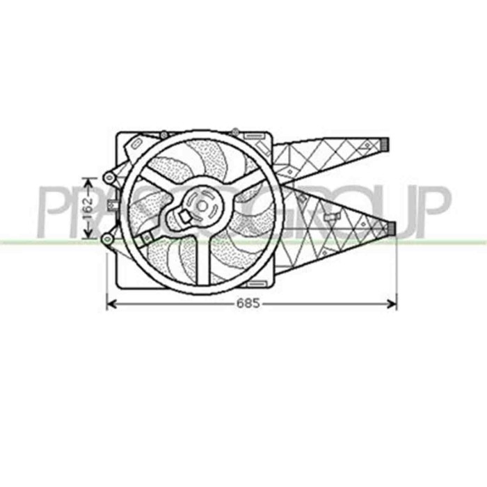 FT342F009_1.JPG Ventola Per Alfa Romeo Mito Dal 2008 Al 2016