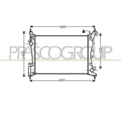 FT342R003_1.JPG Radiatore Per Fiat Grande Punto Dal 2005 Al 2009