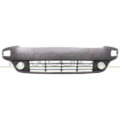 FT3442131_1.JPG Griglia Paraurti Anteriore Metal/dark Con Sede Fendi Per Fiat Punto Evo Dal 2009 Al 2012