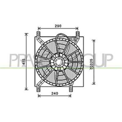 FT360F001_1.JPG Ventola Per Fiat Sedici Dal 2007 Al 2013