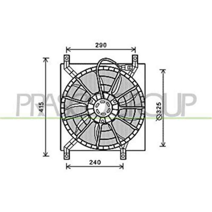 FT360F001_1.JPG Ventola Per Fiat Sedici Dal 2007 Al 2013