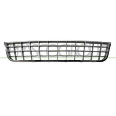 FT4402130_1.JPG Griglia Centrale Paraurti Grigia Con Cornice Cromata Per Fiat Linea Dal 2007 Al 2010