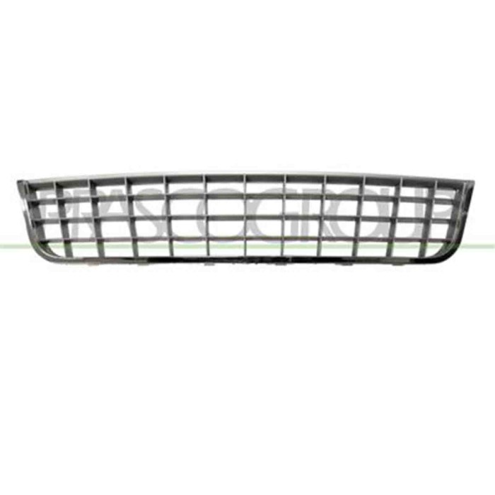 FT4402130_1.JPG Griglia Centrale Paraurti Grigia Con Cornice Cromata Per Fiat Linea Dal 2007 Al 2010