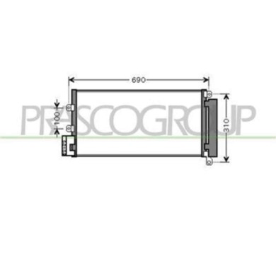 FT440C001_1.JPG Condensatore Per Fiat Linea Dal 2007 Al 2010