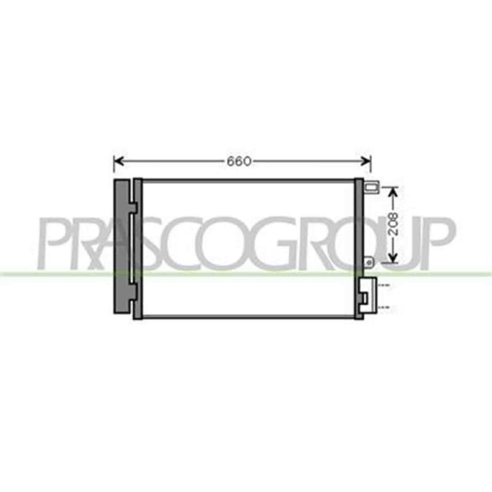 FT440C002_1.JPG Condensatore Per Fiat Linea Dal 2007 Al 2010