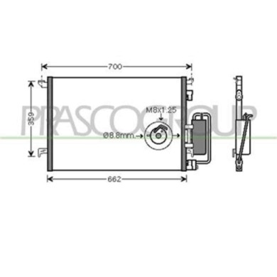FT520C001_1.JPG Condensatore Per Fiat Croma Dal 2005 Al 2007