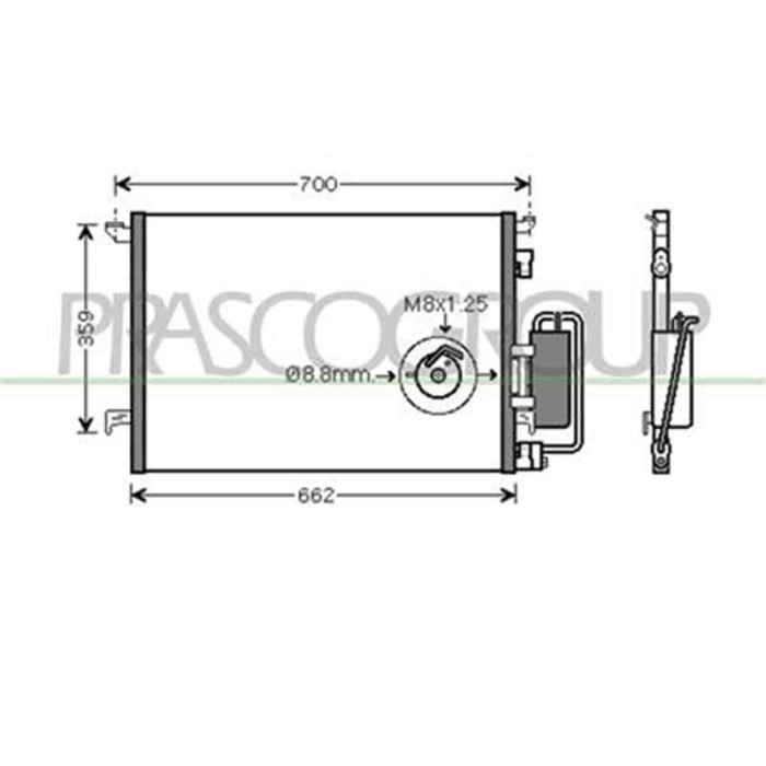 FT520C001_1.JPG Condensatore Per Fiat Croma Dal 2005 Al 2007