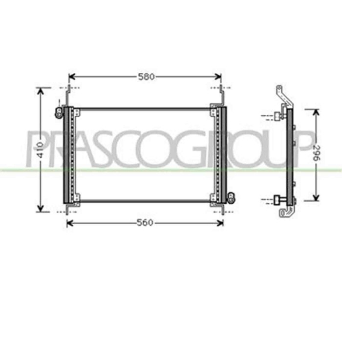 FT715C001_1.JPG Condensatore Per Fiat Multipla Dal 1999 Al 2002
