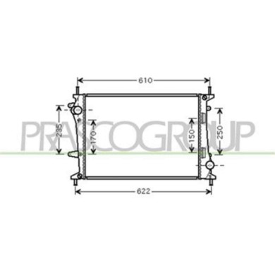 FT717R002_1.JPG Radiatore Per Fiat Multipla Dal 2004 Al 2010
