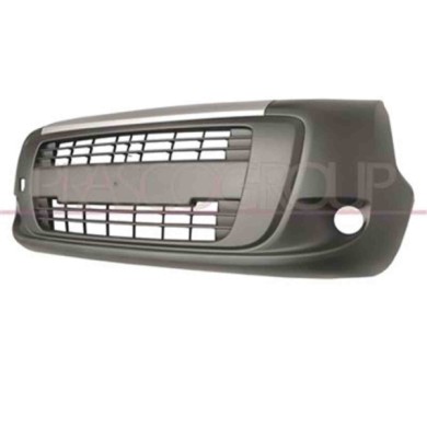 FT8601044_1.JPG Paraurti Anteriore Nero Con Sede Fendi Con Fascia Superiore Argento Per Citroen Nemo Dal 2008 Al 2016