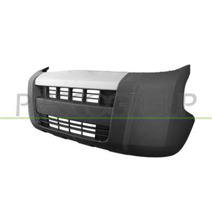FT9071001_2.JPG Paraurti Anteriore Nero Con Fascia Argento Per Citroen Nemo Dal 2008 Al 2016