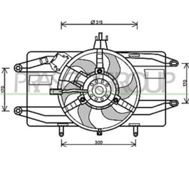 FT908F001_1.JPG Ventola Per Fiat Doblo' Dal 2000 Al 2005