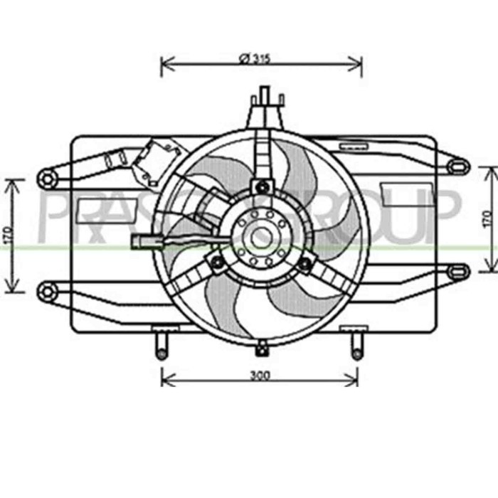 FT908F001_1.JPG Ventola Per Fiat Doblo' Dal 2000 Al 2005