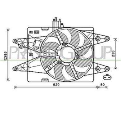 FT908F003_1.JPG Ventola Per Fiat Doblo' Dal 2000 Al 2005