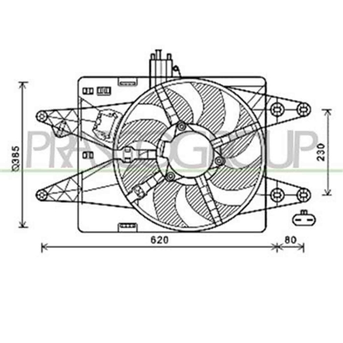 FT908F003_1.JPG Ventola Per Fiat Doblo' Dal 2000 Al 2005