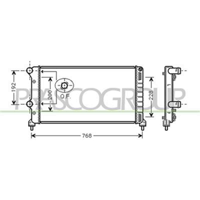 FT908R001_1.JPG Radiatore Per Fiat Doblo' Dal 2000 Al 2005