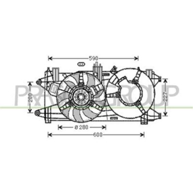 FT909F006_1.JPG Ventola Per Fiat Doblo' Dal 2005 Al 2009