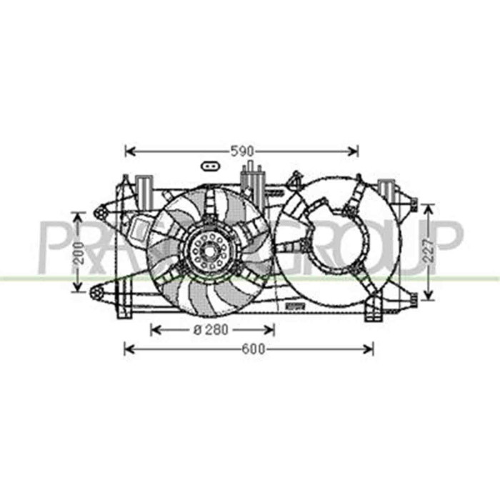 FT909F006_1.JPG Ventola Per Fiat Doblo' Dal 2005 Al 2009