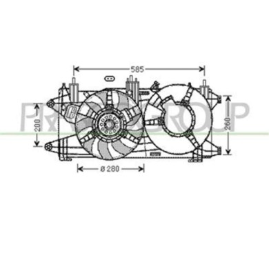 FT909F007_1.JPG Ventola Per Fiat Doblo' Dal 2005 Al 2009