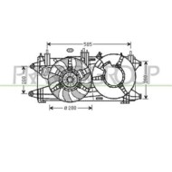 Ventola Per Fiat Doblo' Dal 2005 Al 2009