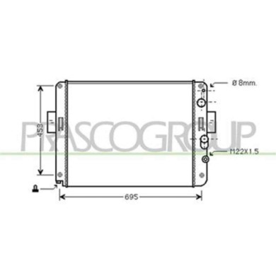 FT925R005_1.JPG Radiatore Per Iveco Turbodaily Dal 1990 Al 2000