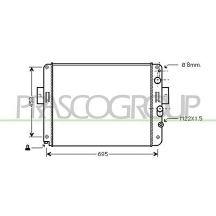 FT925R005_1.JPG Radiatore Per Iveco Turbodaily Dal 1990 Al 2000