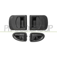 Kit Maniglie Esterne+interne Nere Per Iveco Daily S-2000 Dal 2000 Al 2006