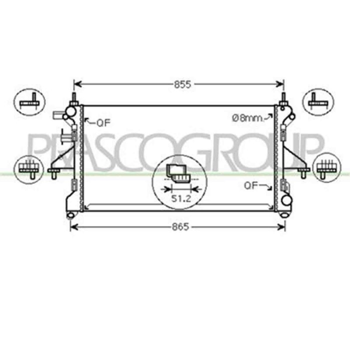 FT930R001_2.JPG Radiatore Per Fiat Ducato Dal 2006 Al 2014