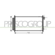 HD322C001_1.JPG Condensatore Per Honda Jazz Dal 2004 Al 2008