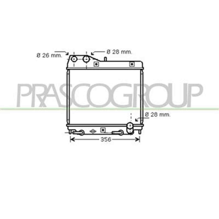 HD322R001_1.JPG Radiatore Per Honda Jazz Dal 2004 Al 2008