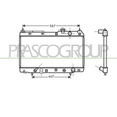 HD820R001_1.JPG Radiatore Per Honda Cr-v Dal 1996 Al 2002