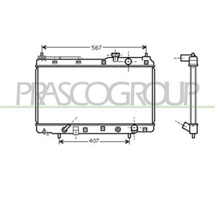 HD820R001_1.JPG Radiatore Per Honda Cr-v Dal 1996 Al 2002