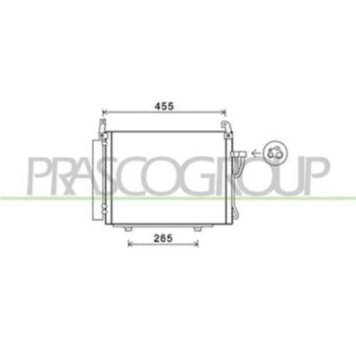 HN002C002_1.JPG Condensatore Per Hyundai I10 (pa) Dal 2007 Al 2009