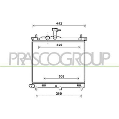 HN002R001_1.JPG Radiatore Per Hyundai I10 (pa) Dal 2007 Al 2009