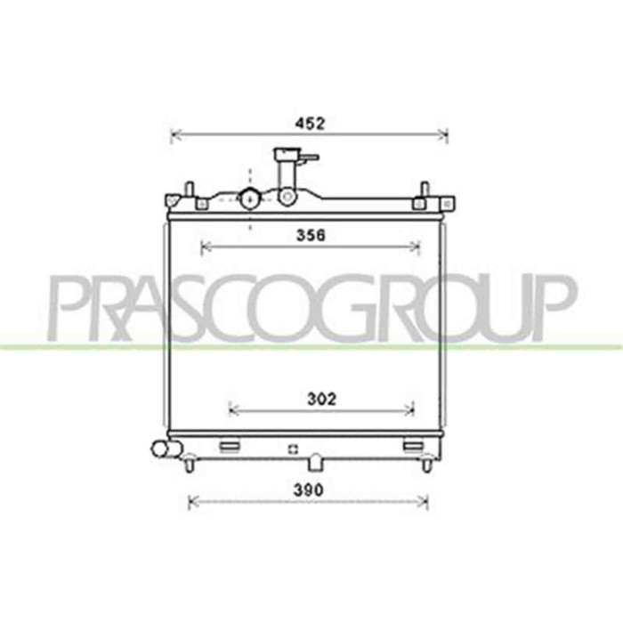 HN002R001_1.JPG Radiatore Per Hyundai I10 (pa) Dal 2007 Al 2009