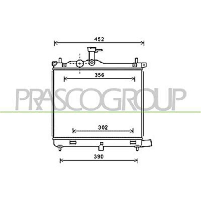 HN003R002_1.JPG Radiatore Per Hyundai I10 (pa) Dal 2010 Al 2013