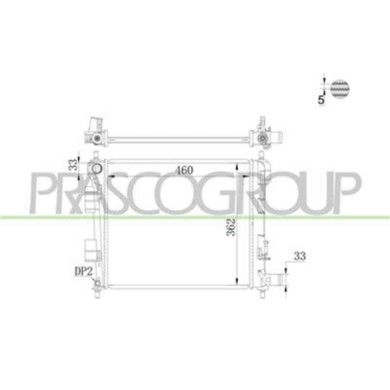 HN004R001_2.JPG Radiatore Per Hyundai I10 (ia) Dal 2013 Al 2016