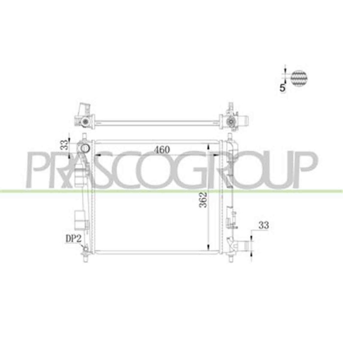 HN004R001_2.JPG Radiatore Per Hyundai I10 (ia) Dal 2013 Al 2016