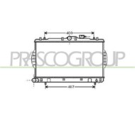 HN007R002_1.JPG Radiatore Per Hyundai Pony - Excel Dal 1992 Al 1994