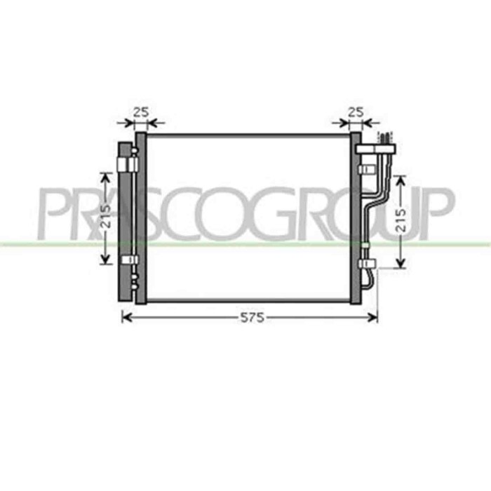 HN040C002_1.JPG Condensatore Per Hyundai I30 Dal 2007 Al 2010