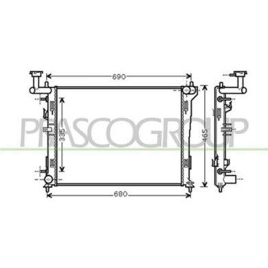 HN040R002_1.JPG Radiatore Per Hyundai I30 Dal 2007 Al 2010