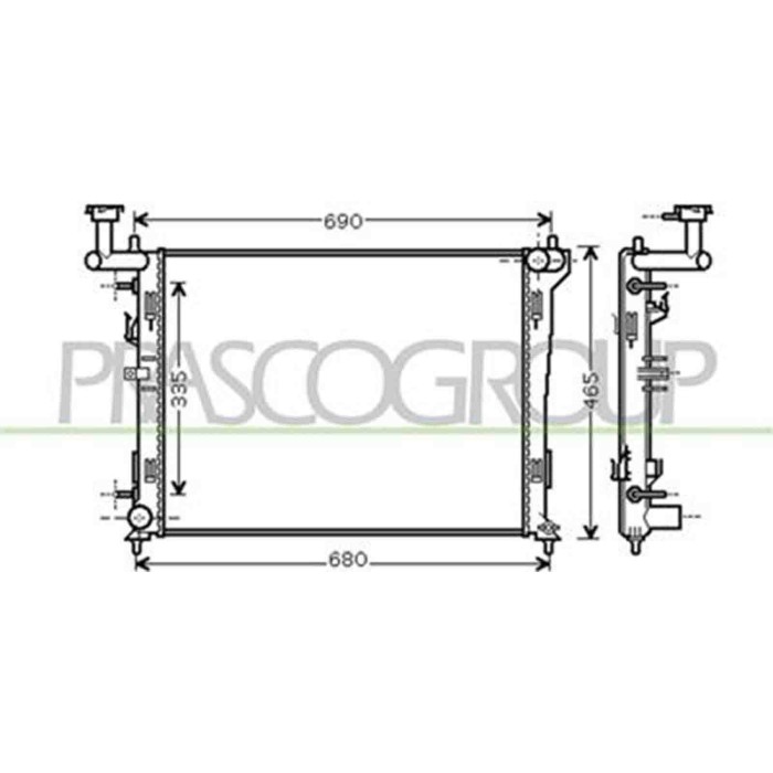 HN040R002_1.JPG Radiatore Per Hyundai I30 Dal 2007 Al 2010