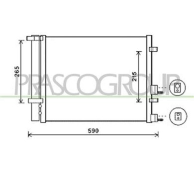 HN200C002_1.JPG Condensatore Per Hyundai I20 Dal 2008 Al 2012