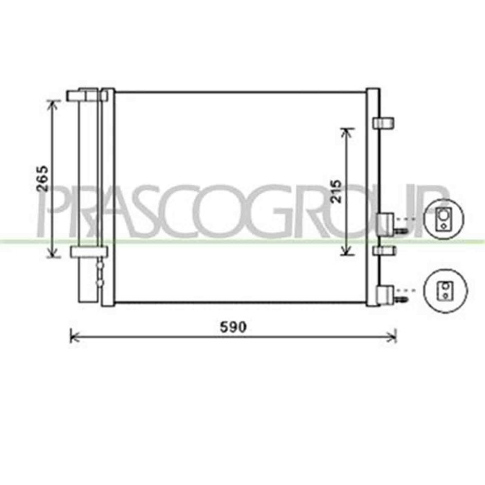 HN200C002_1.JPG Condensatore Per Hyundai I20 Dal 2008 Al 2012