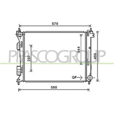 HN202R004_1.JPG Radiatore Per Hyundai I20 Dal 2012 Al 2014