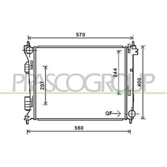 HN202R004_1.JPG Radiatore Per Hyundai I20 Dal 2012 Al 2014