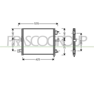 HN320C001_1.JPG Condensatore Per Hyundai Atos Dal 1998 Al 2003