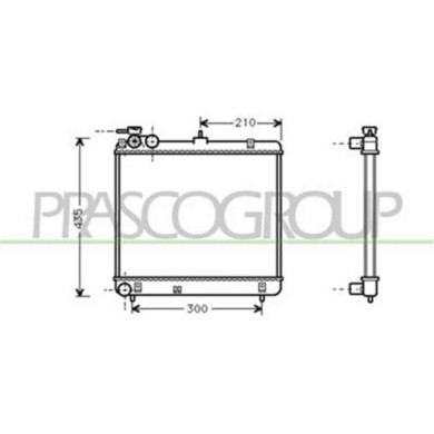 HN320R001_1.JPG Radiatore Per Hyundai Atos Dal 1998 Al 2003