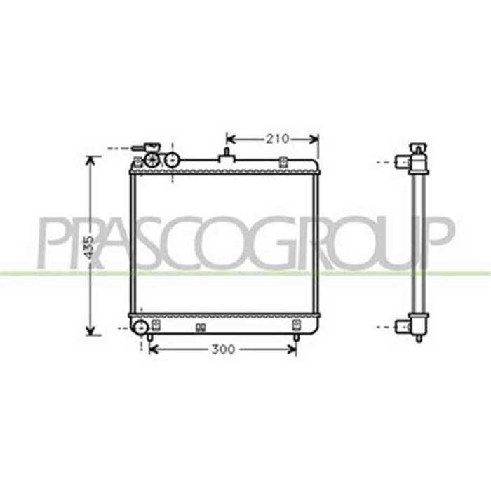 HN320R001_1.JPG Radiatore Per Hyundai Atos Dal 1998 Al 2003