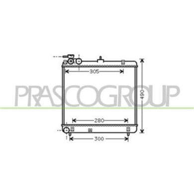 HN324R001_1.JPG Radiatore Per Hyundai Atos Prime Dal 2003 Al 2006
